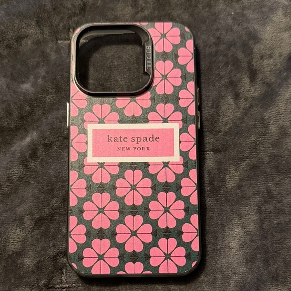 kate spade Other - Kate Spade Black and Pink Floral Phone Case IPhone 14 Pro